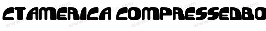 CTAmerica CompressedBold字体转换